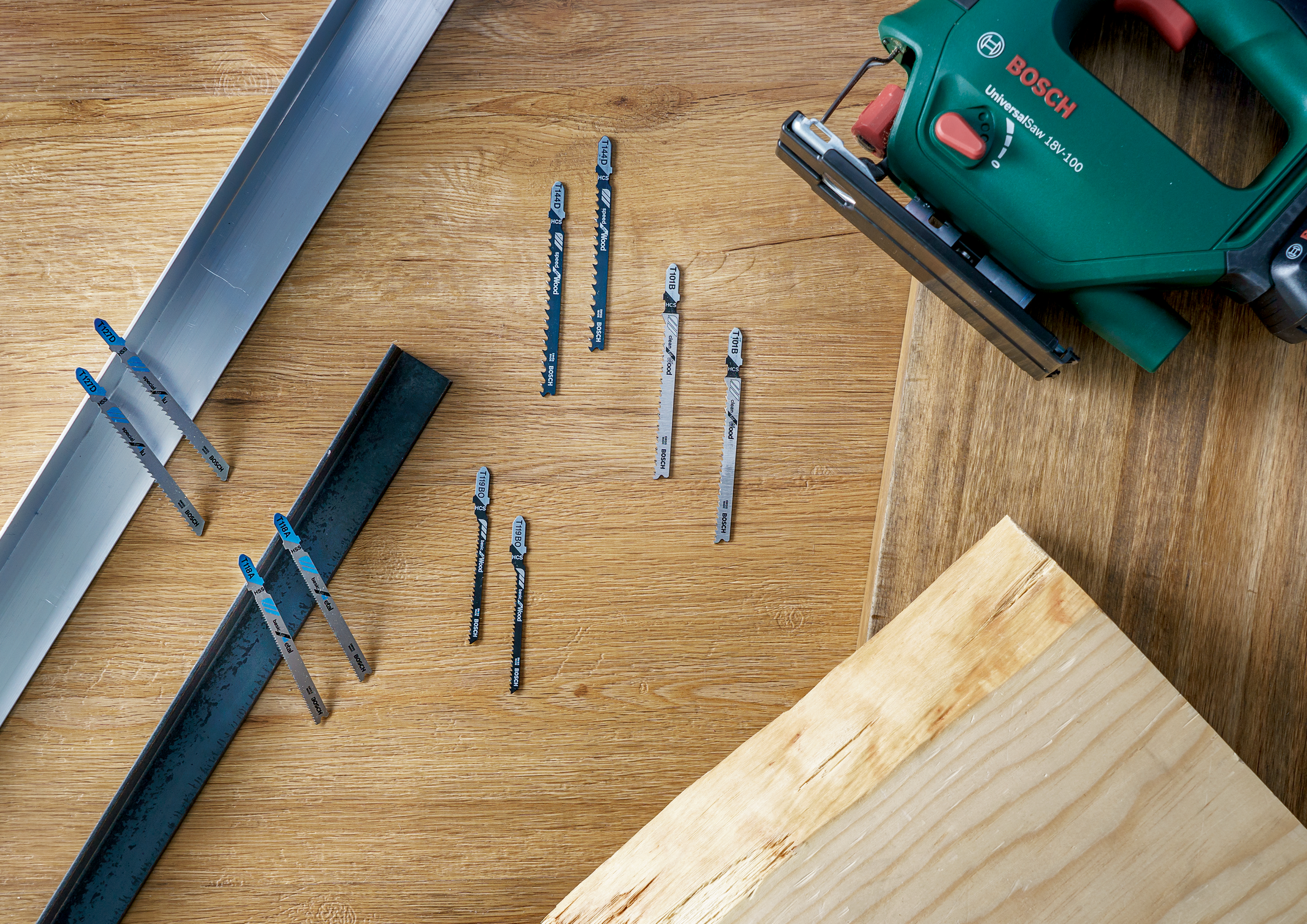 Jigsaw blade set T-shank 10 Pieces