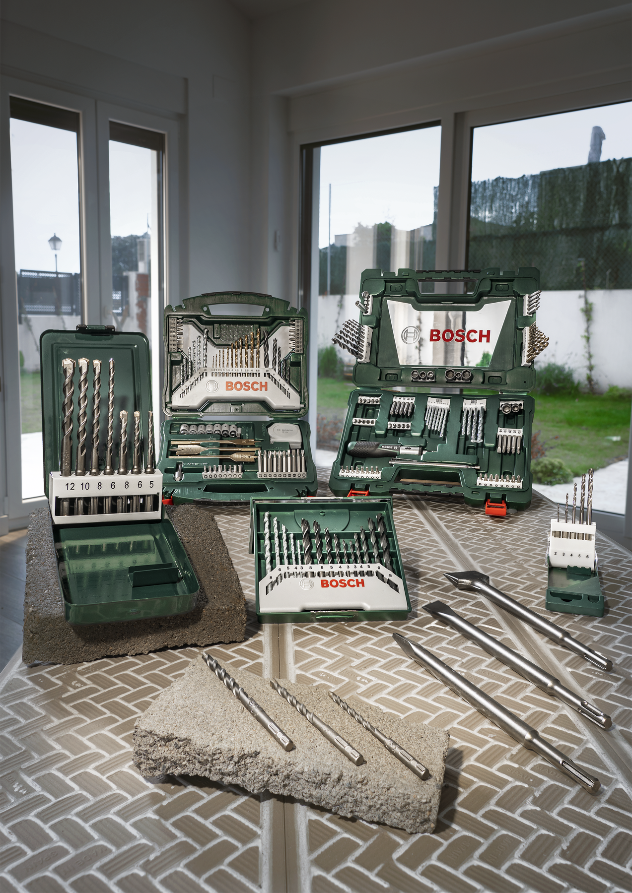 SDS quick Concrete Drill Bit Set 3 Pieces